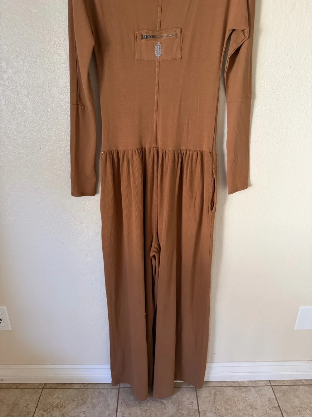 New free people FP movement Hot Shot Wide-Leg Onesie size M